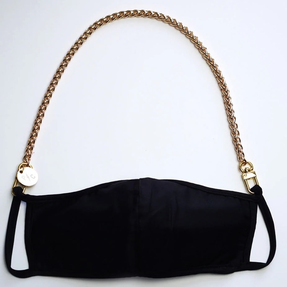 PrettyConnected NIKKI MINI MULTI-USE FACE MASK TO NECKLACE CHAIN STRAP - Picture 2 of 5